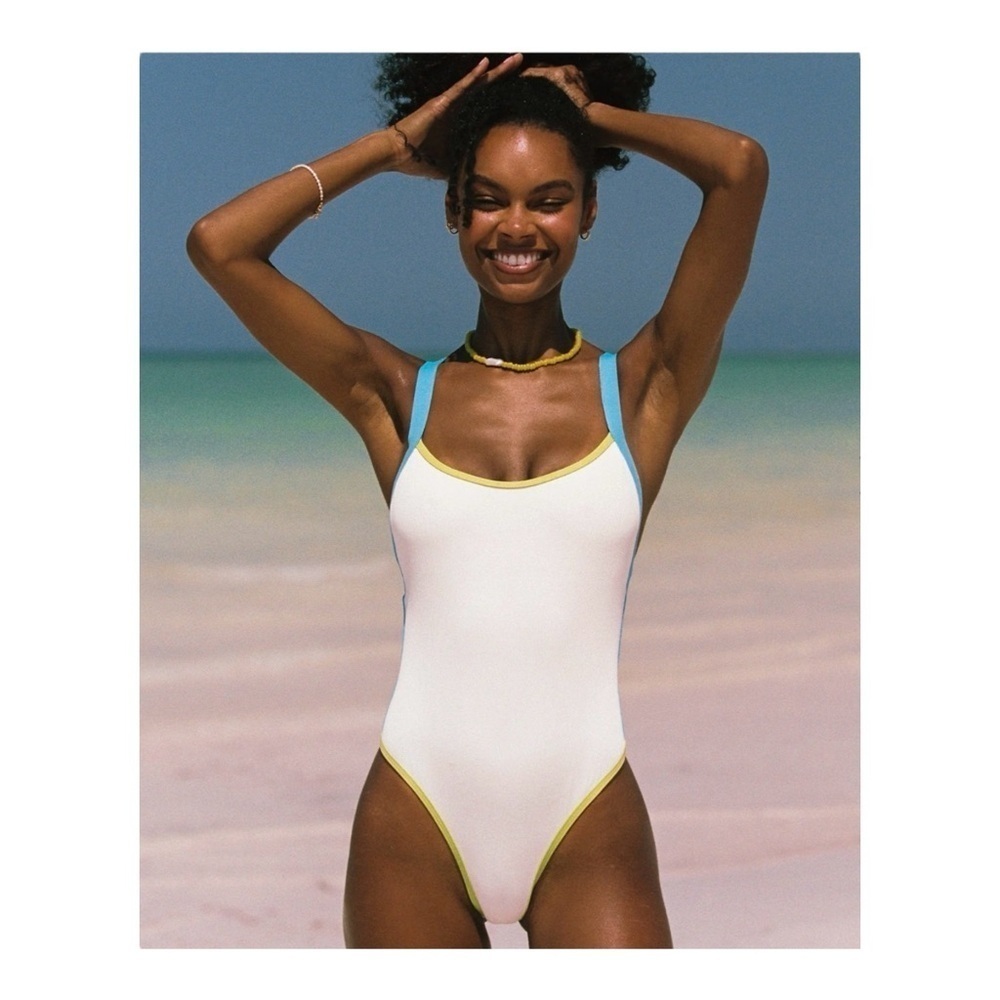 l*space White One-Piece Swimsuit